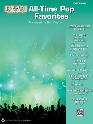 10 for 10 Sheet Music: All-Time Pop Favorites - Easy Piano