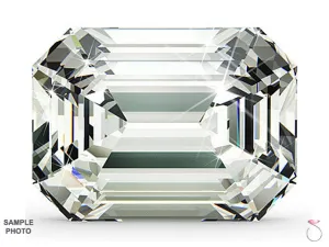1.05 carat I VVS2 Emerald cut Diamond GIA Certified