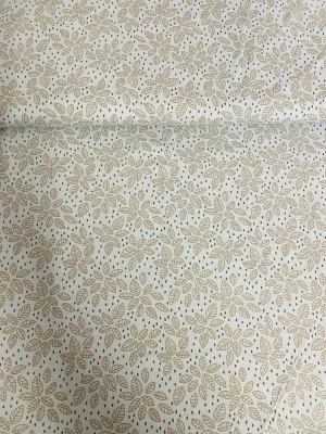 1.35M REMNANT LIGHT BLUE LEAVES COTTON JERSEY SALE