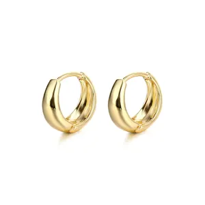 18K Gold-Plated Huggie Earrings