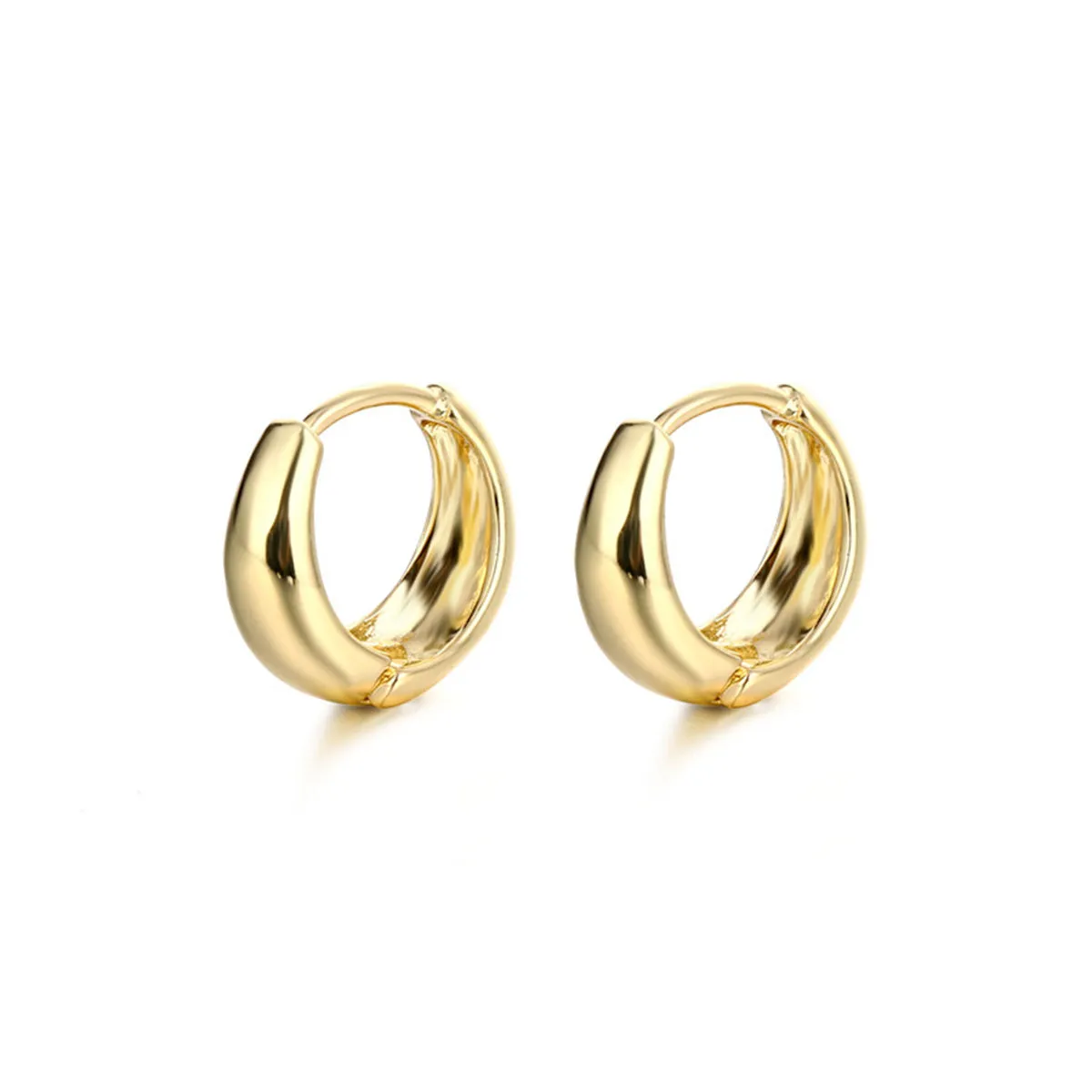 18K Gold-Plated Huggie Earrings