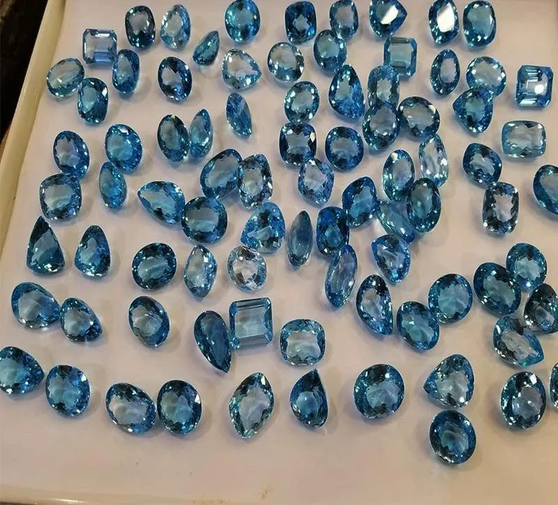 500 Carats Blue Topaz Stones | Loose Gems Wholesale
