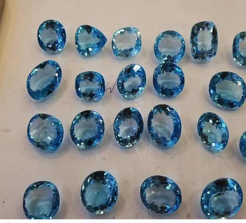 500 Carats Blue Topaz Stones | Loose Gems Wholesale