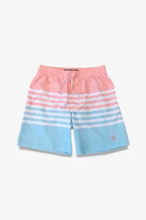 7"  Multi Stripe Swim Short
