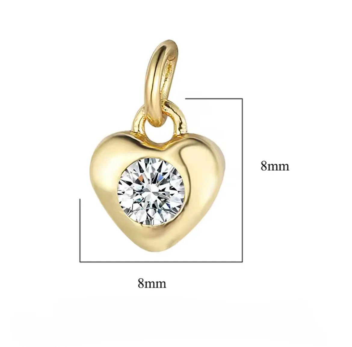 8 CM Plain Pin For Ladies - Gold