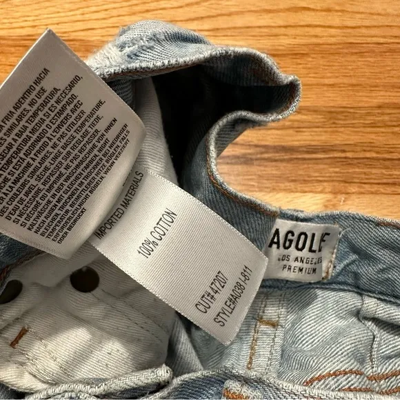 AGOLDE Denim Shorts Size 25