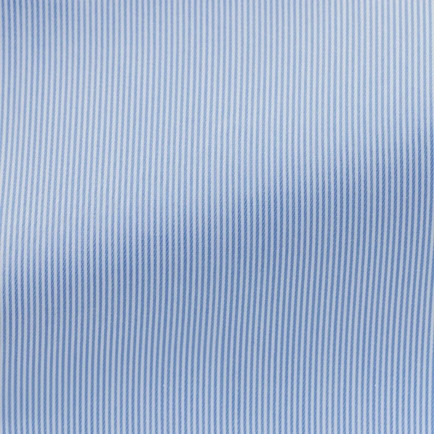 Albini Sky Blue Hairline Twill 365 Easy Care Fine Cotton