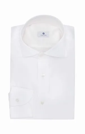 Albini White Stretch Satin 365 Easy Care Cotton