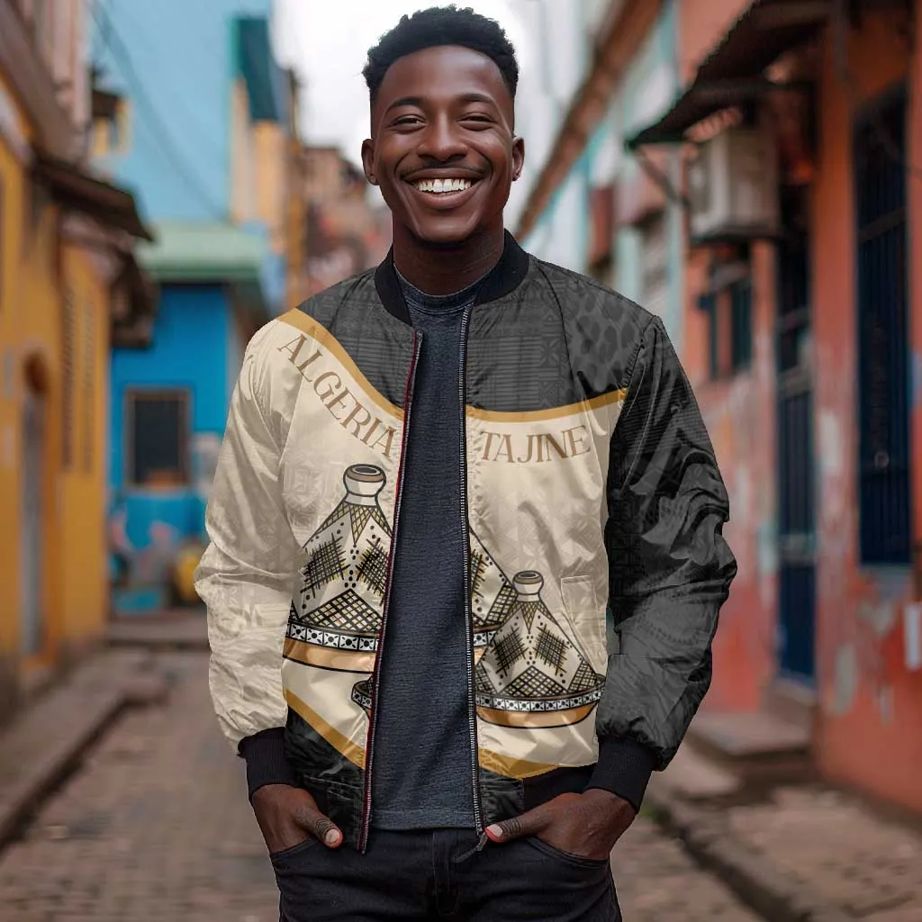Algeria Tajine Dish Personalized Bomber Jacket with African Tribal Pattern LT9