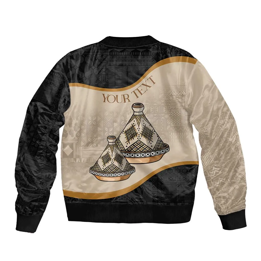 Algeria Tajine Dish Personalized Bomber Jacket with African Tribal Pattern LT9