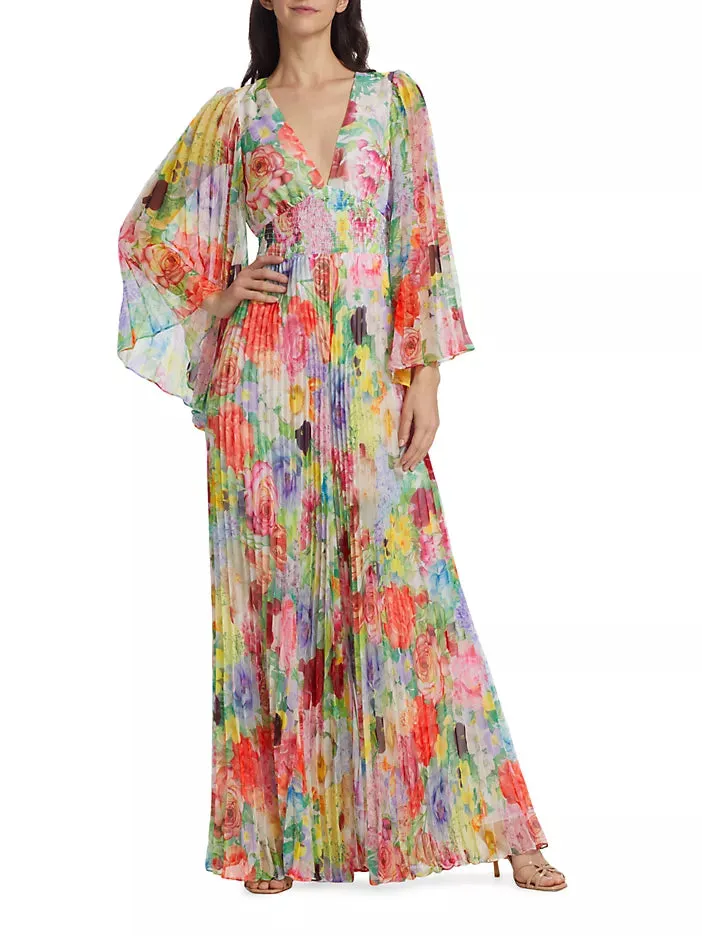 Alice   Olivia
Bennet Floral Pleated Jumpsuit