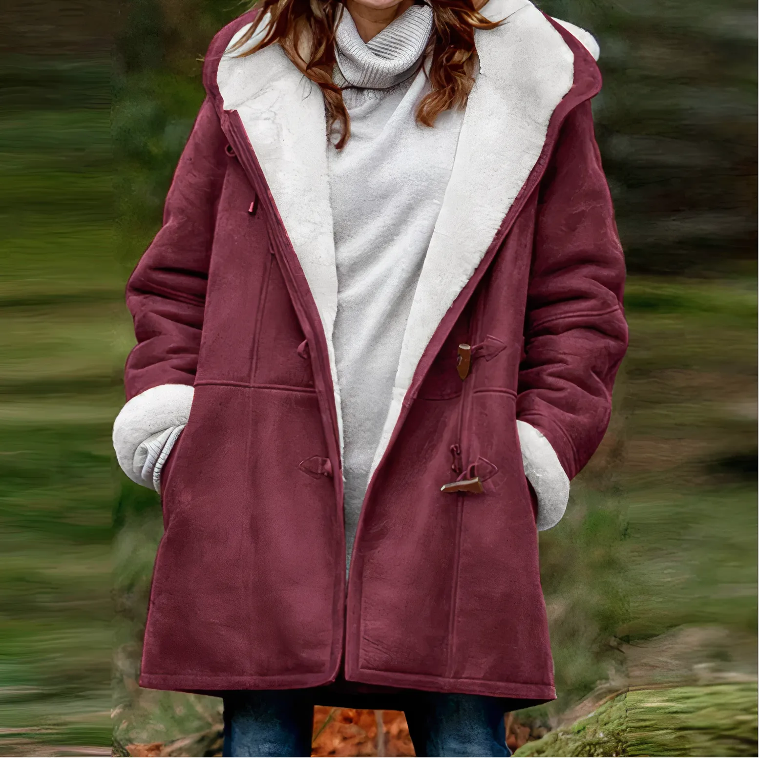 Amara - Wintervelours Mantel