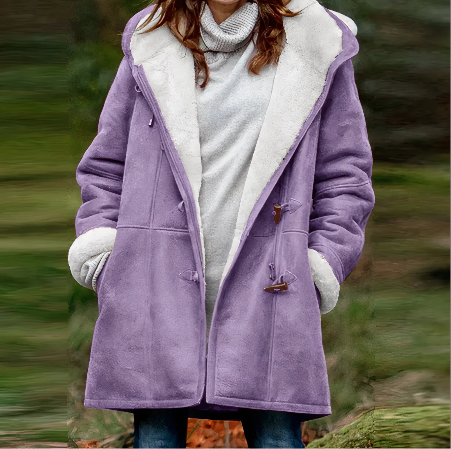Amara - Wintervelours Mantel