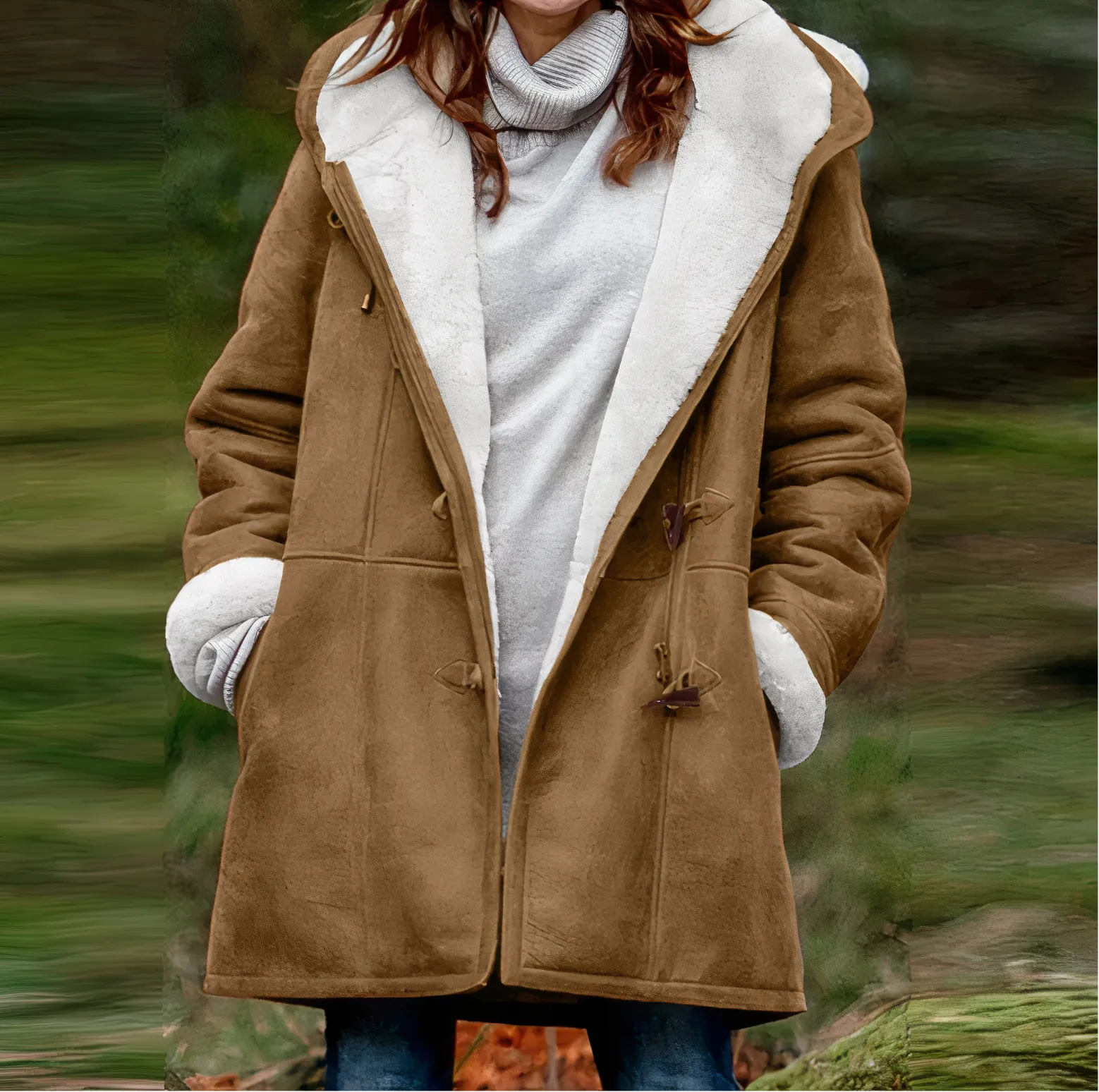 Amara - Wintervelours Mantel