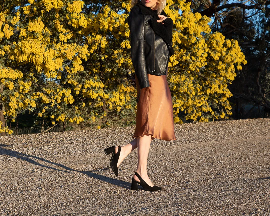 Amelie High heel Suede Slingback