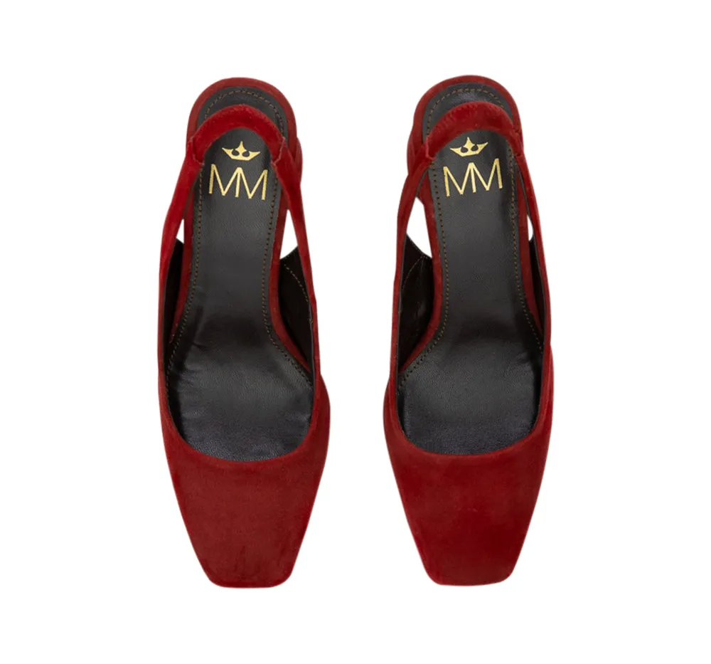 Amelie High heel Suede Slingback