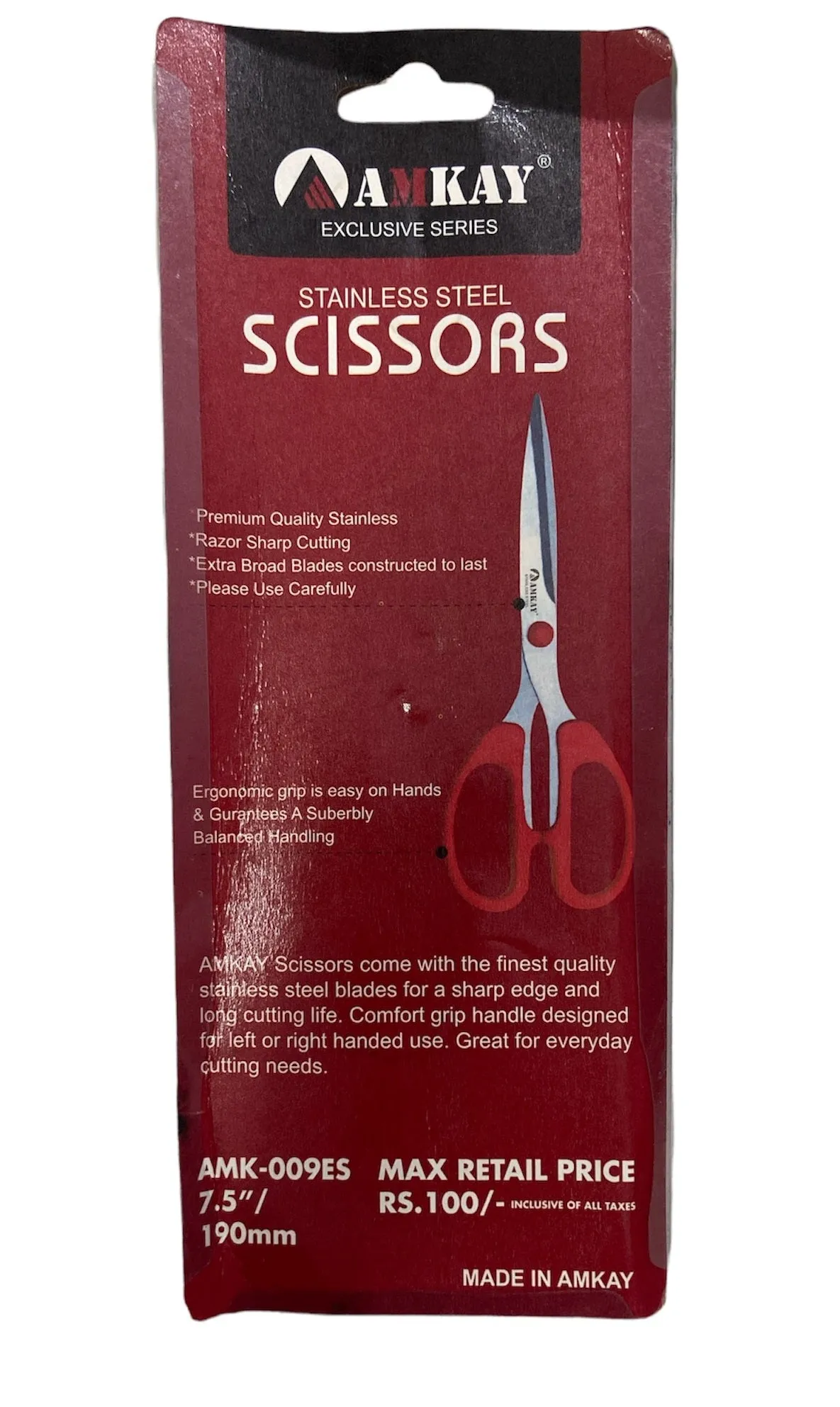 Amkay Scissor 009, 7.5 Inch