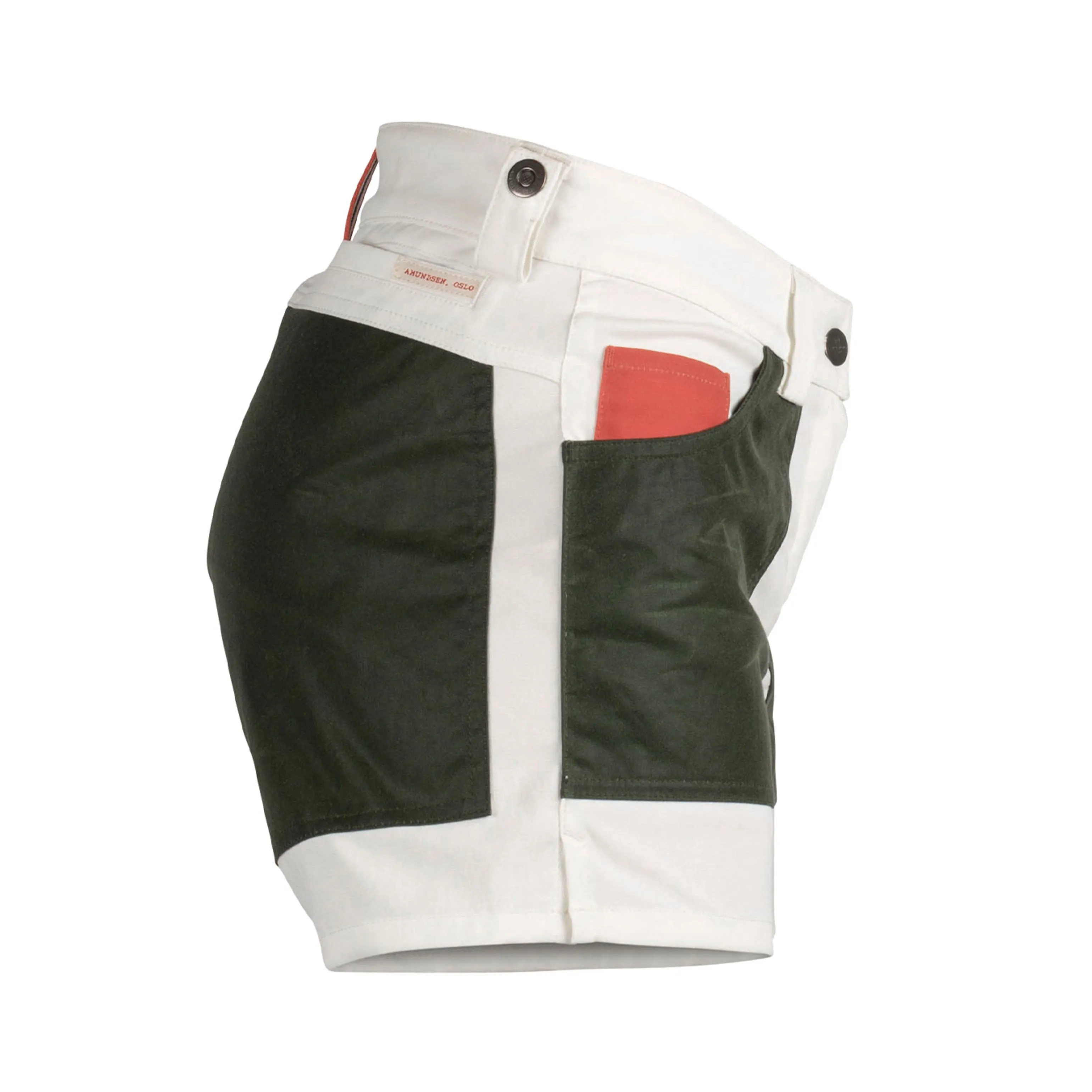 Amundsen Sports 5Incher Field Shorts Womens Offwhite/Green
