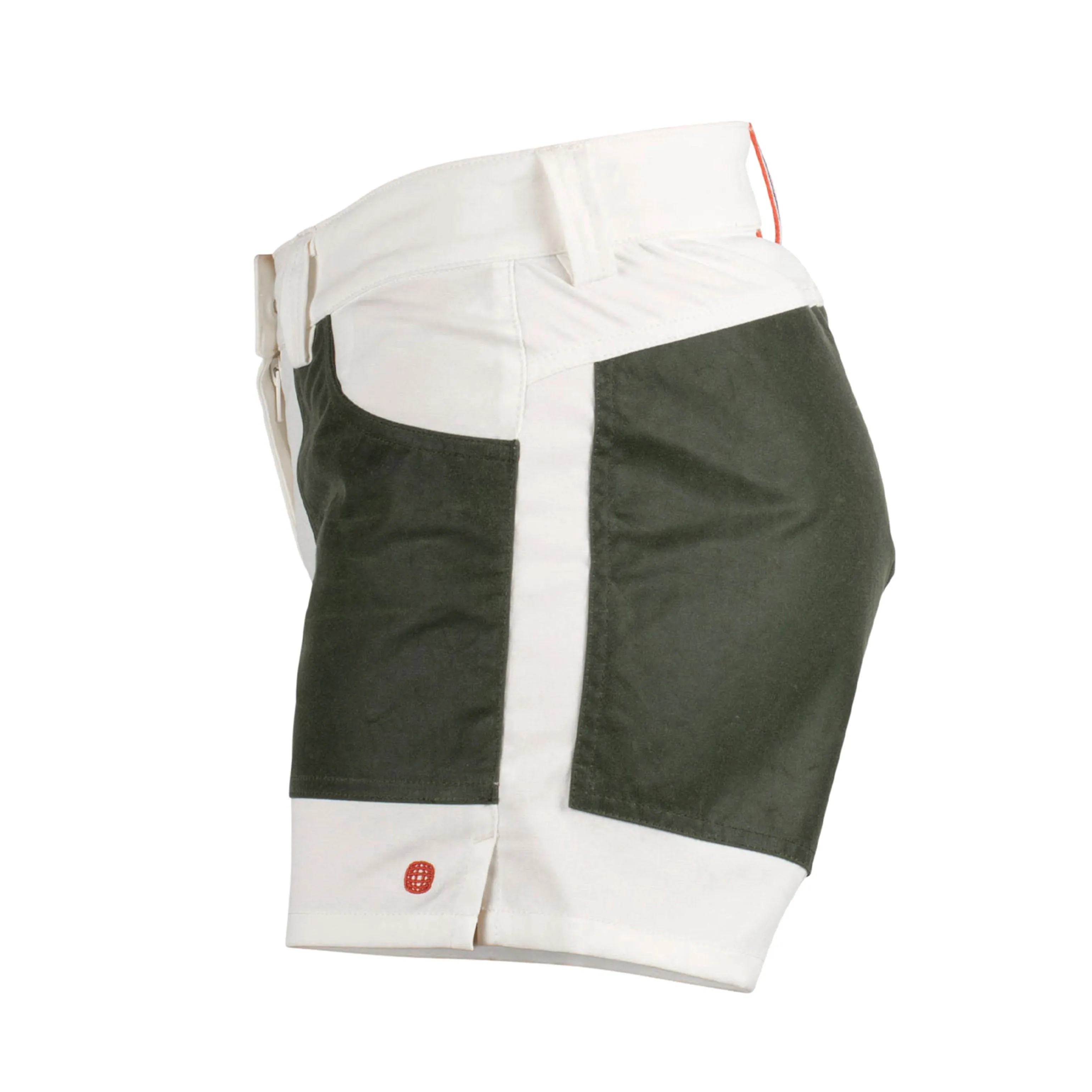 Amundsen Sports 5Incher Field Shorts Womens Offwhite/Green
