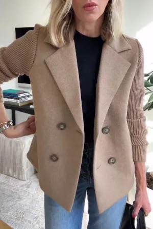 Anaru™ | Premium Elegant Knit-Sleeve Blazer