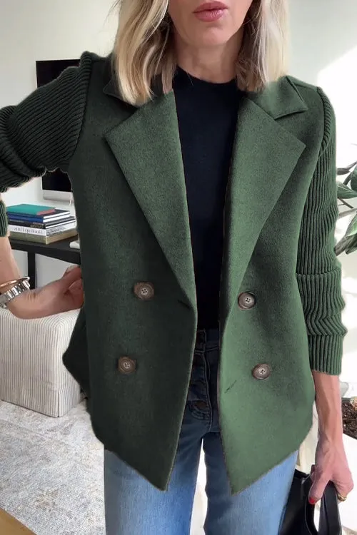 Anaru™ | Premium Elegant Knit-Sleeve Blazer