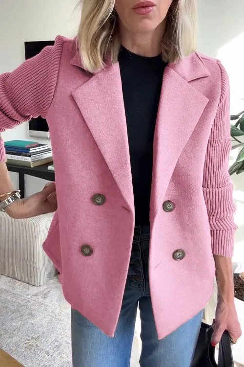 Anaru™ | Premium Elegant Knit-Sleeve Blazer