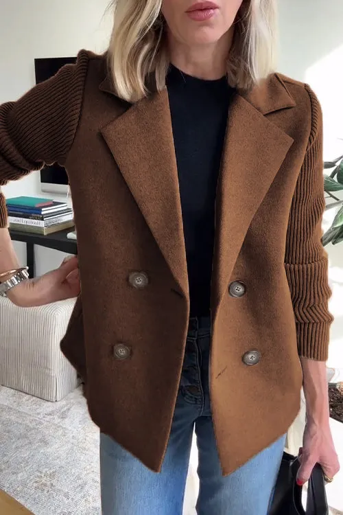 Anaru™ | Premium Elegant Knit-Sleeve Blazer