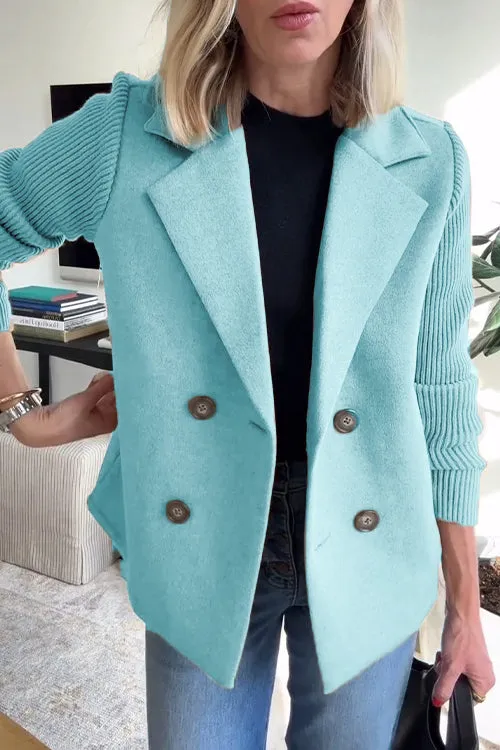 Anaru™ | Premium Elegant Knit-Sleeve Blazer