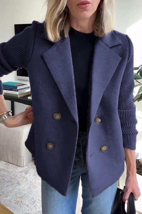 Anaru™ | Premium Elegant Knit-Sleeve Blazer