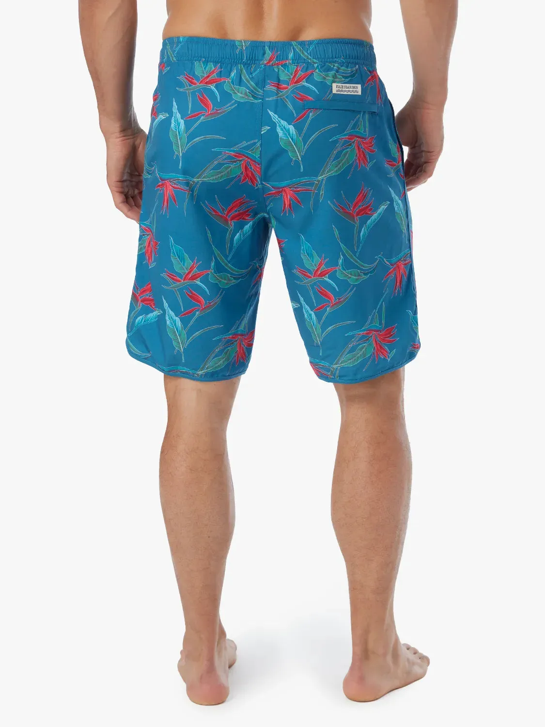 Anchor Short | Teal Birds Of Paradise