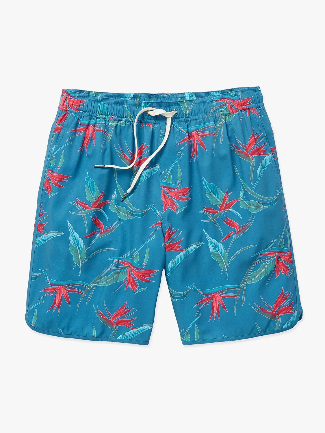 Anchor Short | Teal Birds Of Paradise