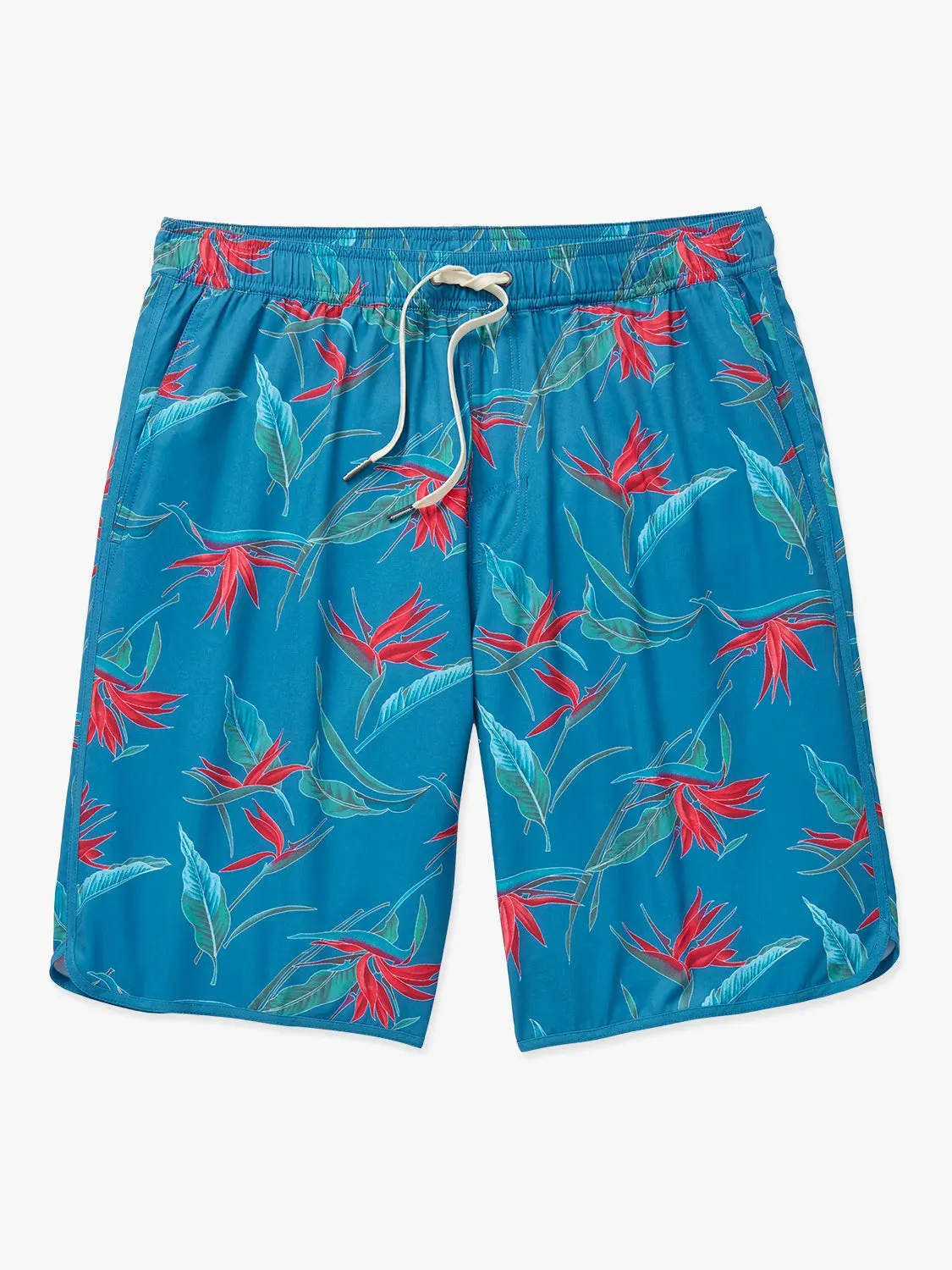 Anchor Short | Teal Birds Of Paradise