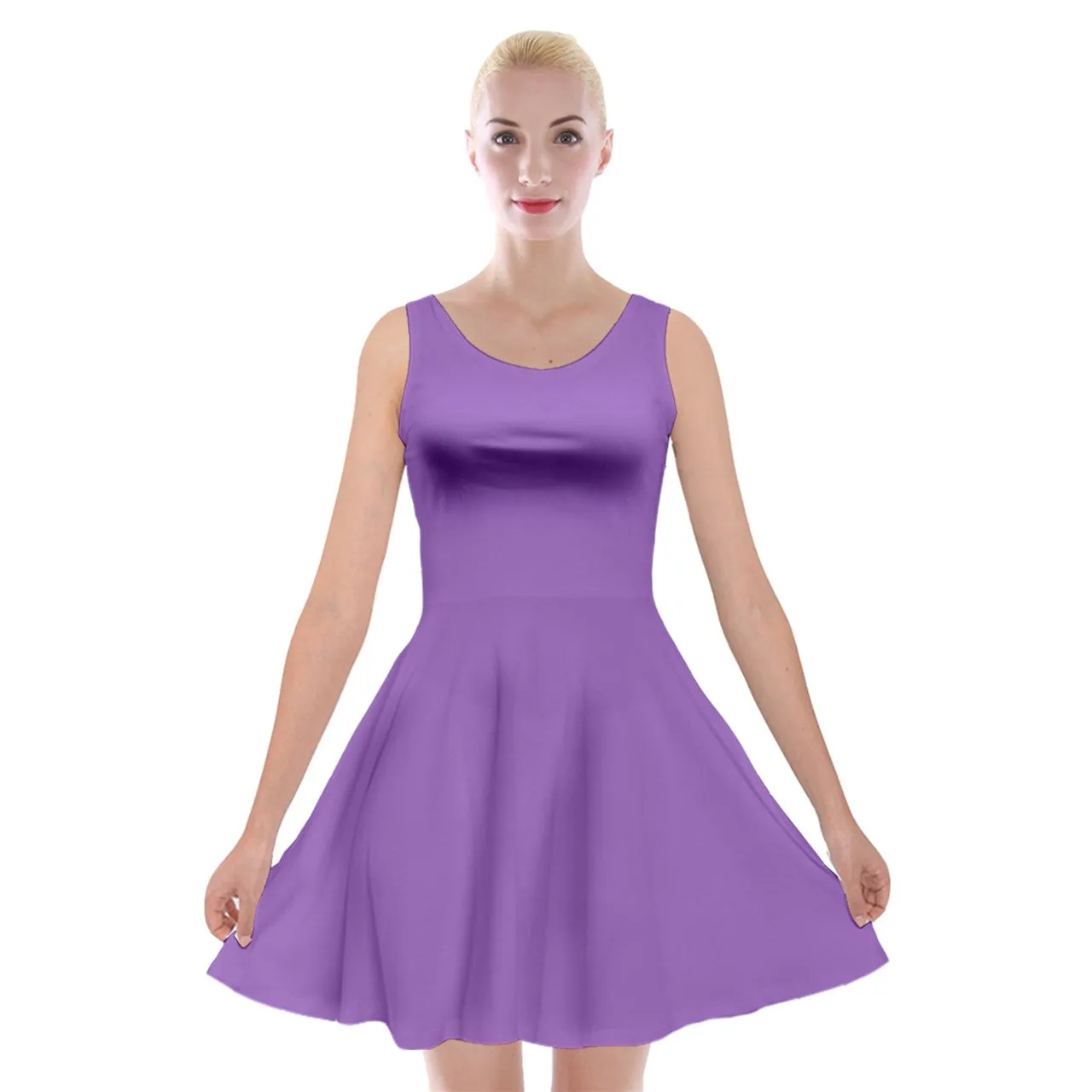 Angel's Velvet Skater Dress
