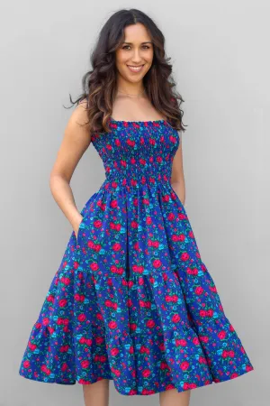 Aniela Blue Rose Dress