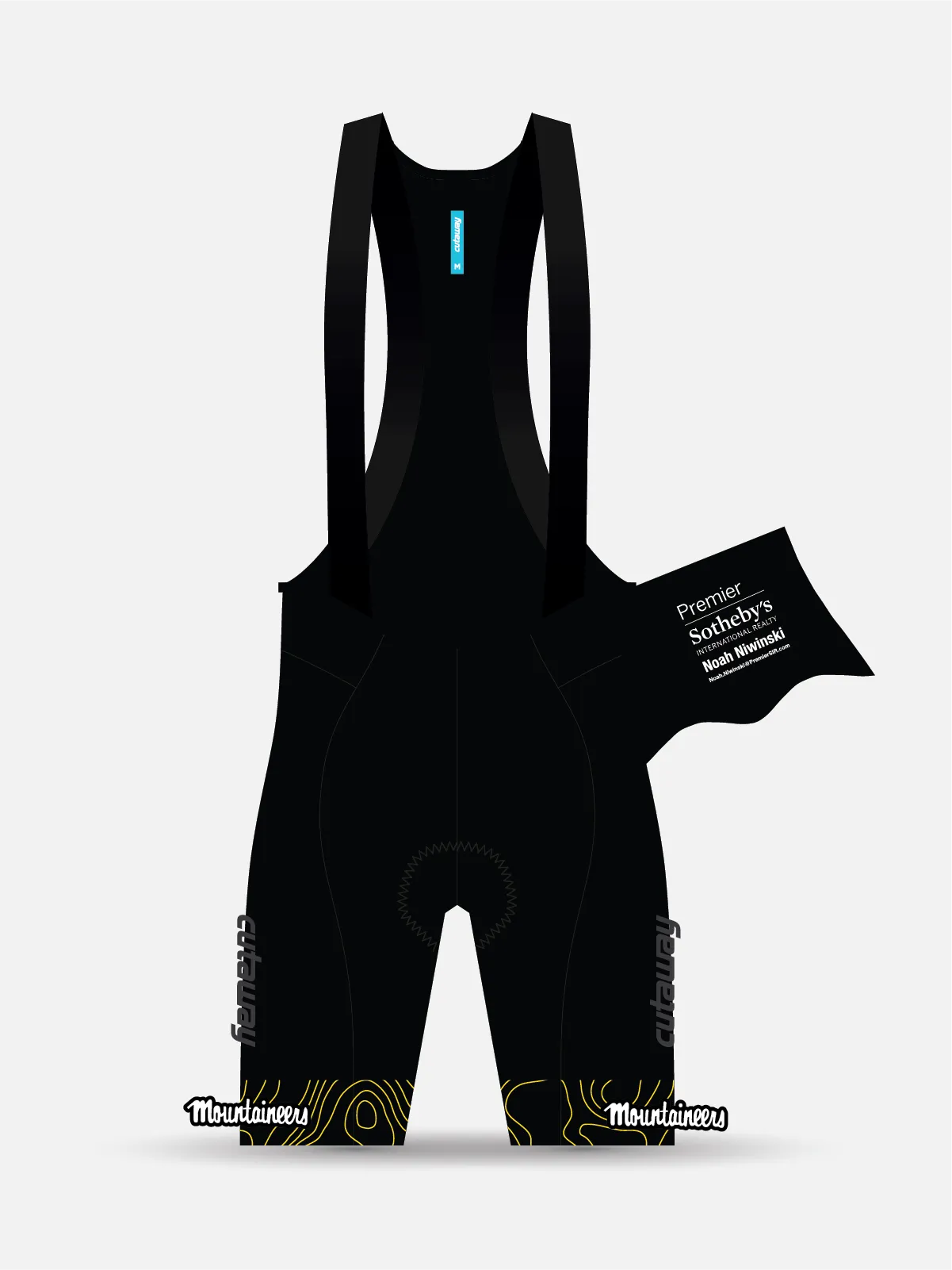 App State Pro Bib Shorts - Pre-dyed Black