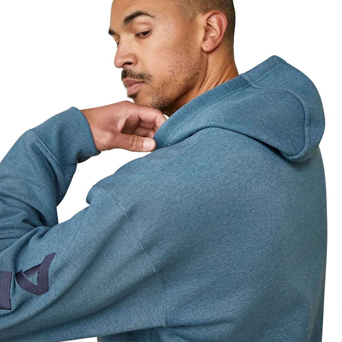 Ariat 10046664 Men's Rebar Graphic Hoodie - Indian Teal Heather