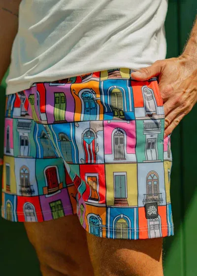 Arrecife Old San Juan Doors Swim Short- Multi