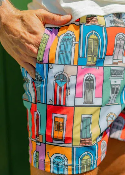 Arrecife Old San Juan Doors Swim Short- Multi