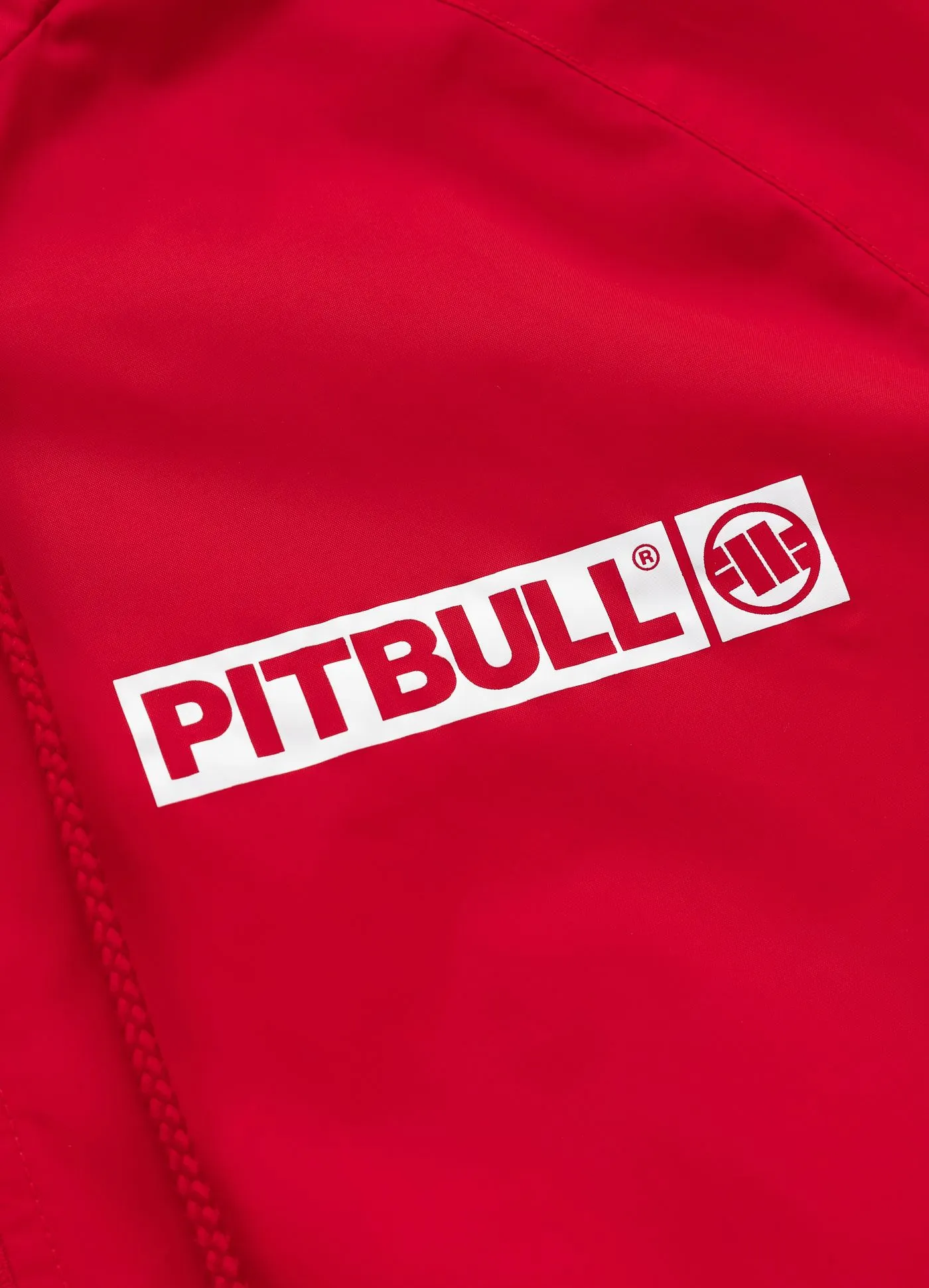 Athletic Logo Hooded Jacket - Red