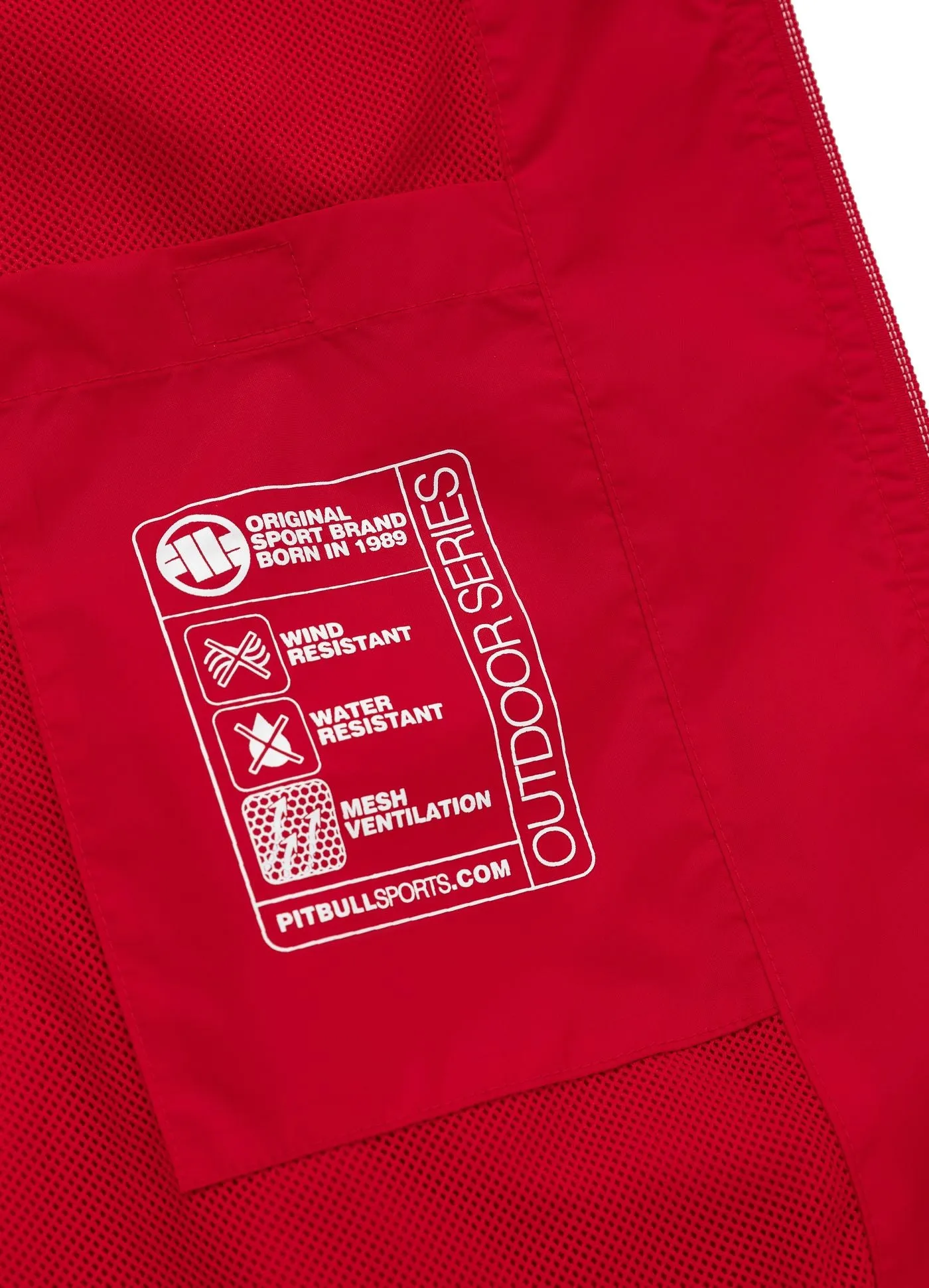 Athletic Logo Hooded Jacket - Red