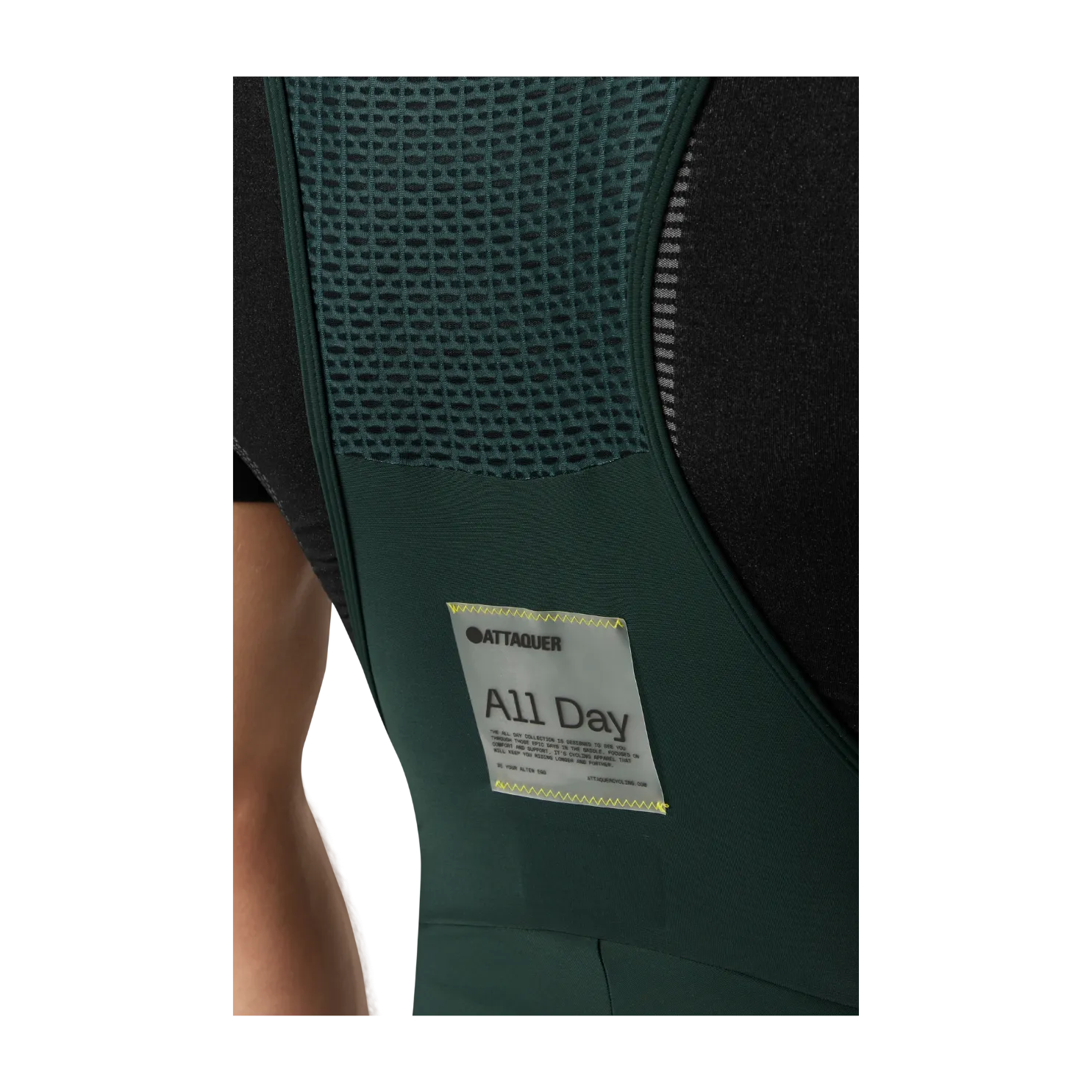 Attaquer All Day Winter Bib Long Forest - Green/White Logo