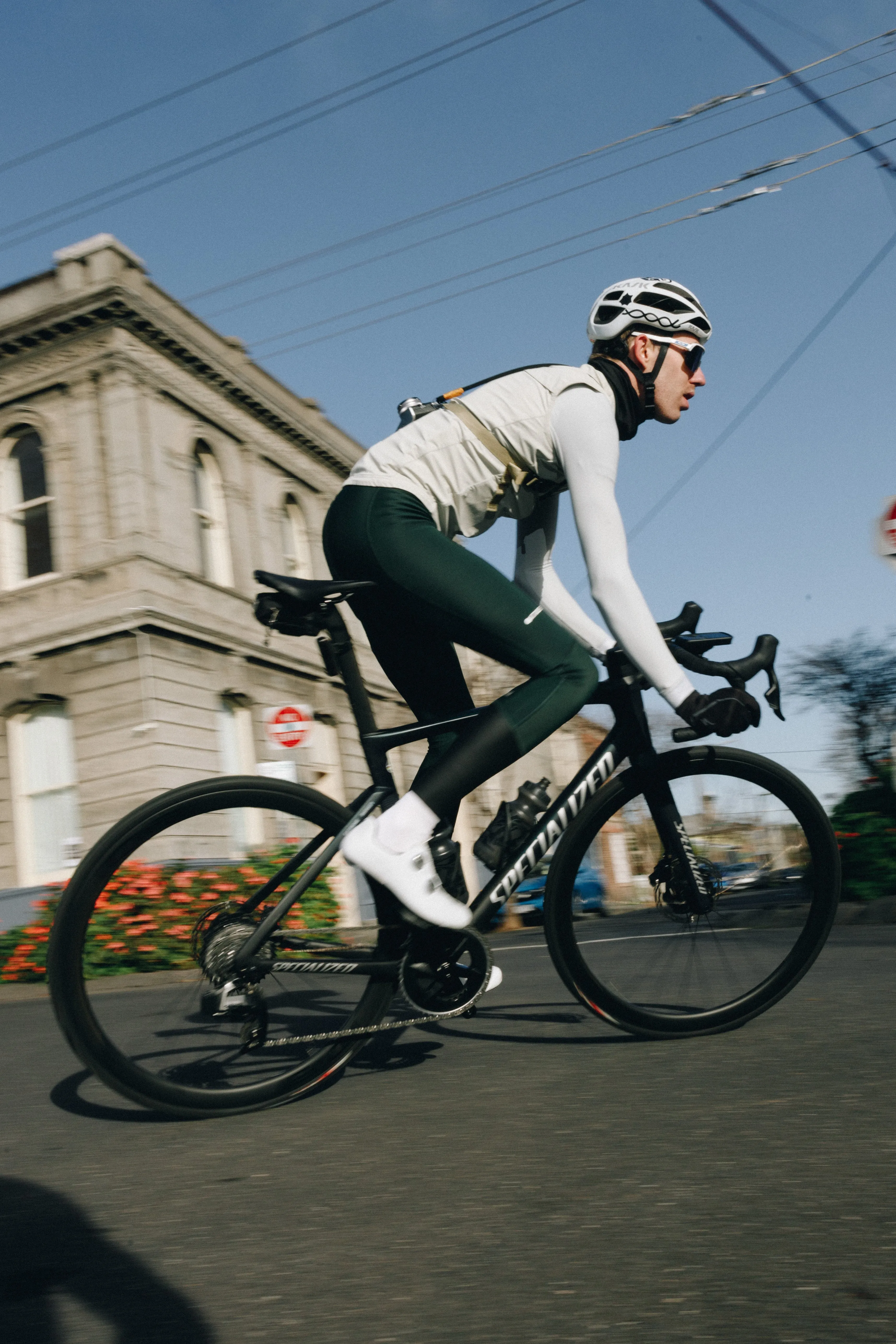 Attaquer All Day Winter Bib Long Forest - Green/White Logo