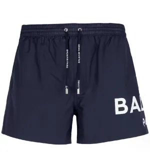 Balmain Placed Logo Swim Trunks