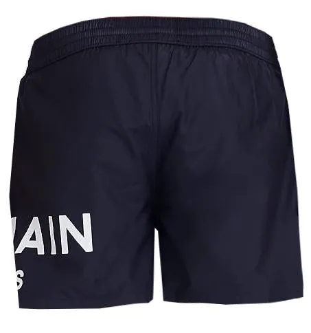 Balmain Placed Logo Swim Trunks