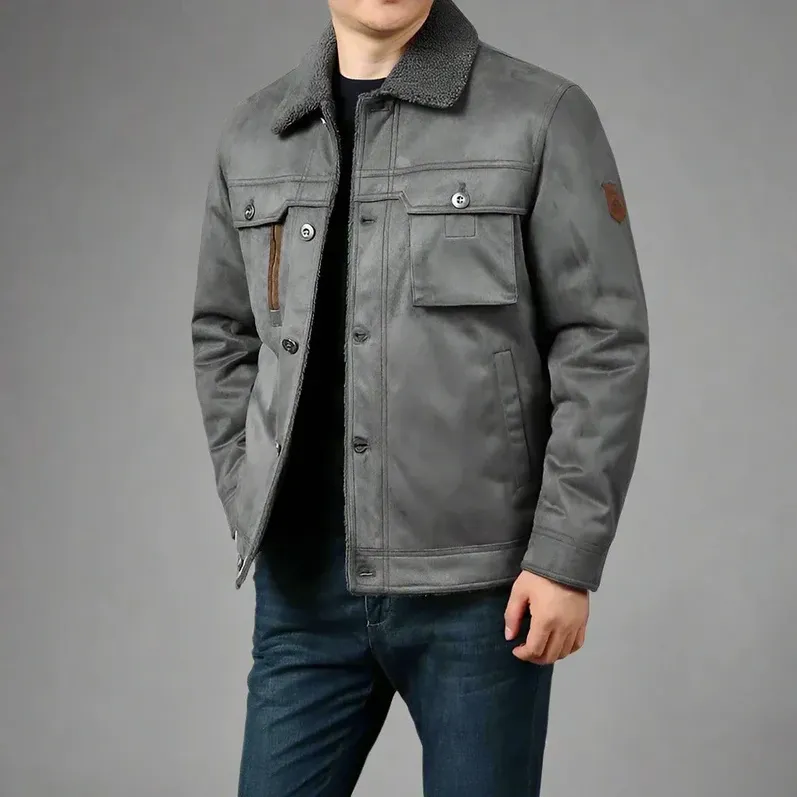 Barun - casual jacket with velvet lining