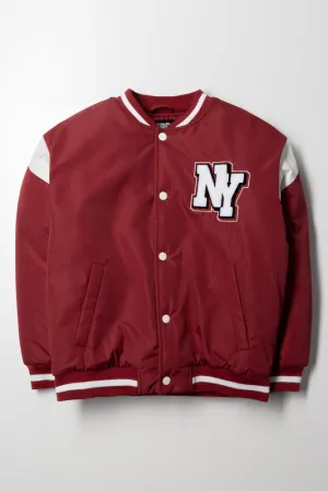 Baseball Jacket Burgundy