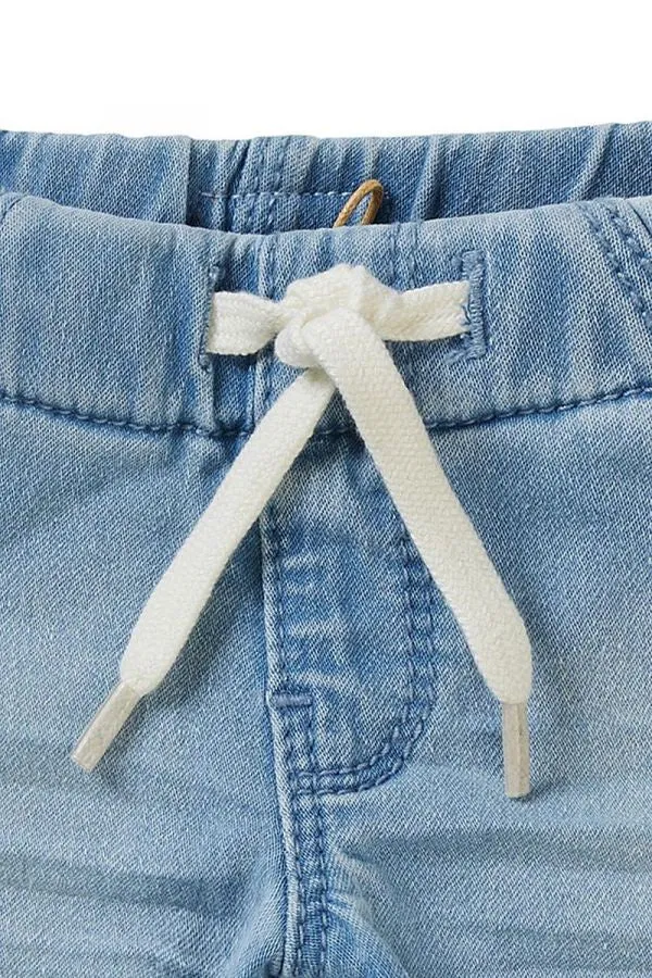 Bayport Denim Shorts-Light Blue