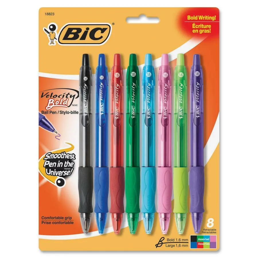 BIC Retractable Bold Ballpoint Pens