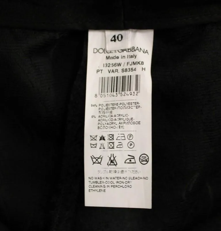 Black Baroque Floral Brocade Shorts Pants