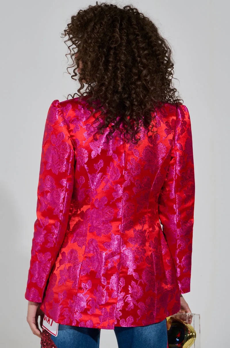BLOOMING BROCADE BLAZER